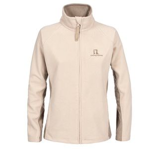 ENGLISH HERITAGE Beige & Tan Fleece Zip-up Jacket Size XL